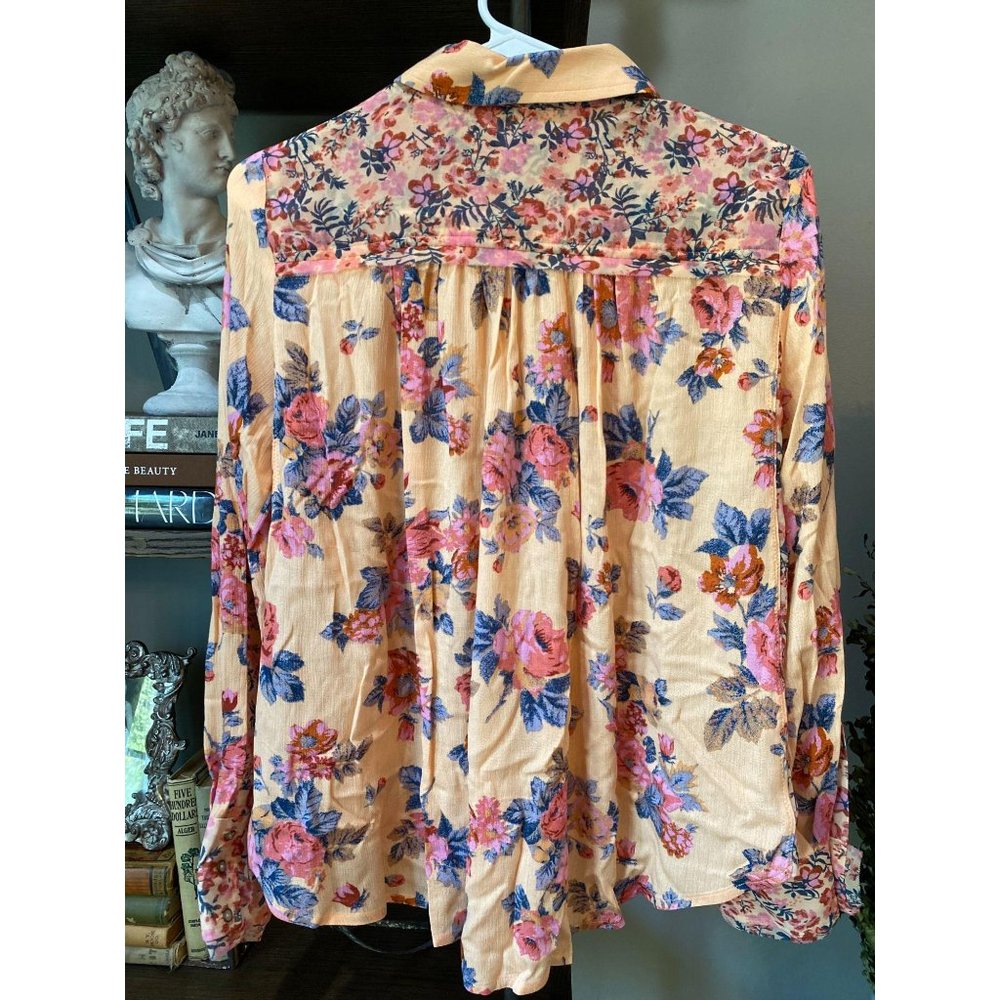 Free People Hold On To Me Floral Top NWT XS - Picture 11 of 11